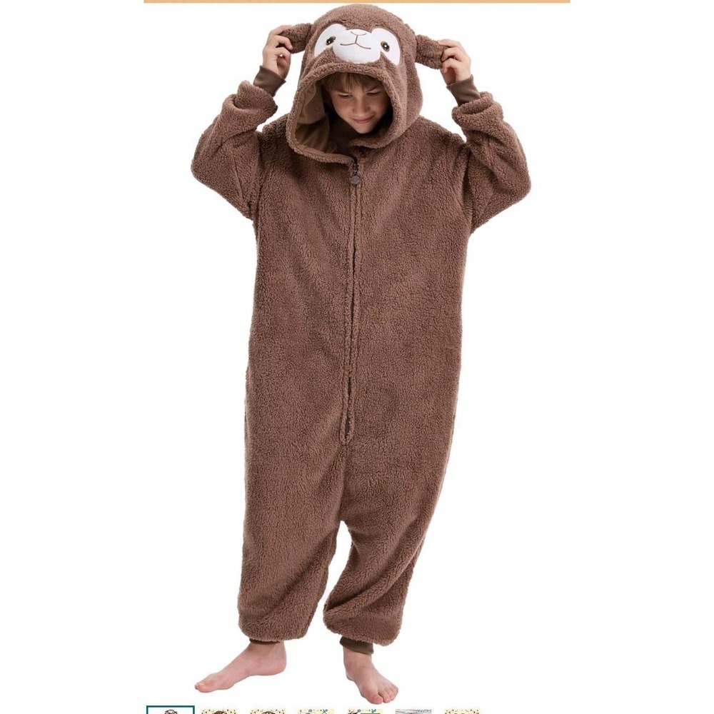 Alpaca Plush Zip Up Halloween Costume Unisex Boys Girls Kids Size Small New Cute
